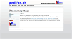 Desktop Screenshot of profifon.ch