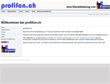 Tablet Screenshot of profifon.ch